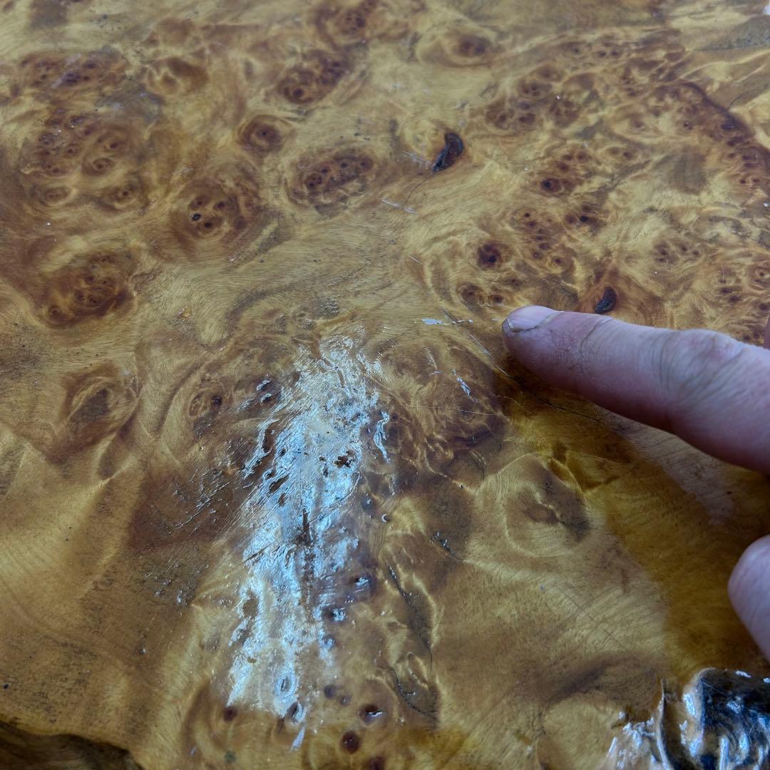 こぶ 無垢 一枚板 天然木 座卓 ローテーブル 鉢台 b