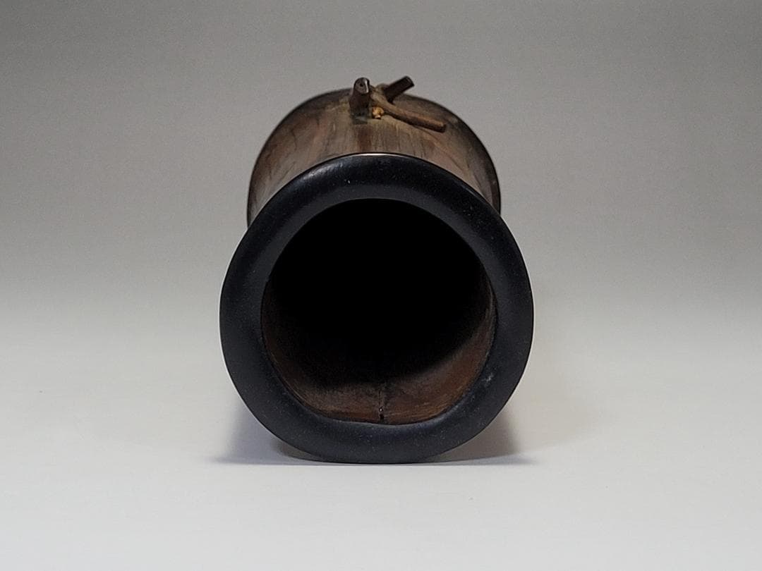 竹製 筆筒 明清時代 高さ約13.1cm