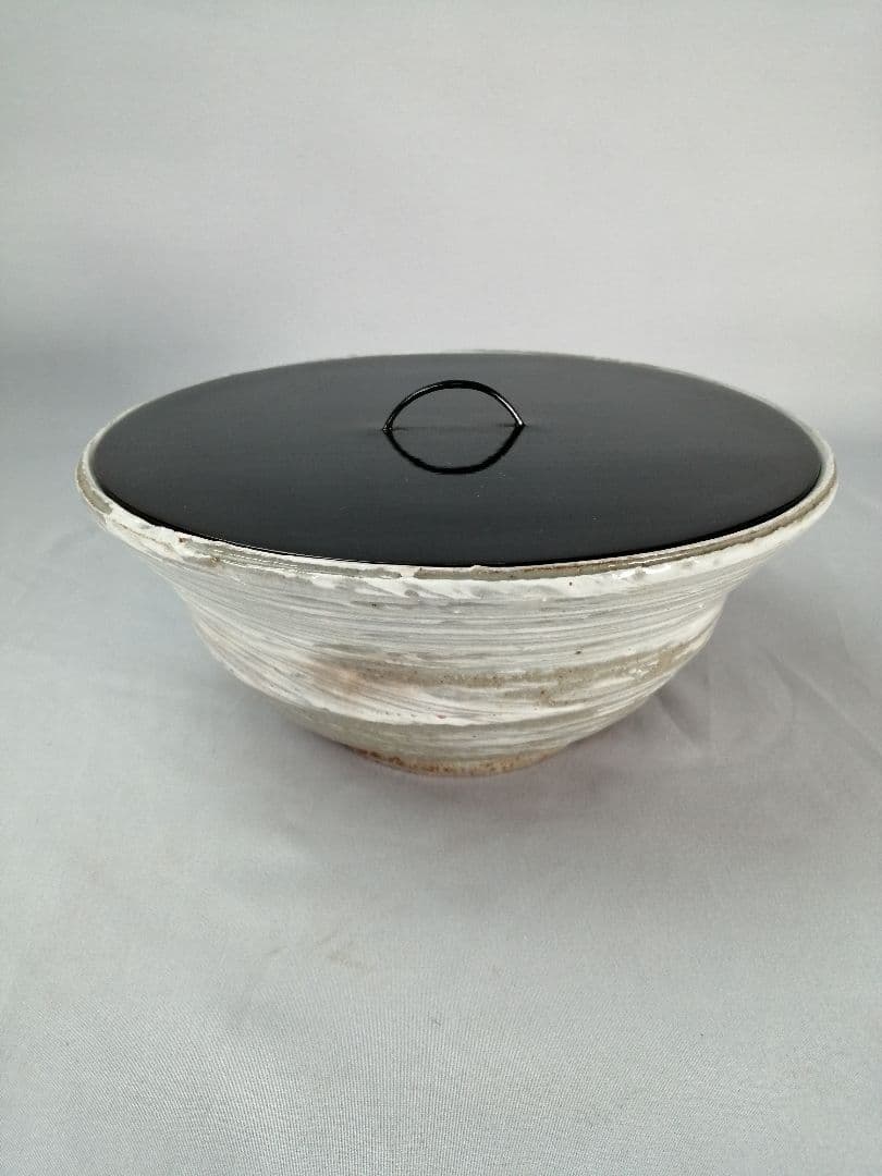 【茶道具】清水六兵衛造　刷毛目鉢　水指　水指391