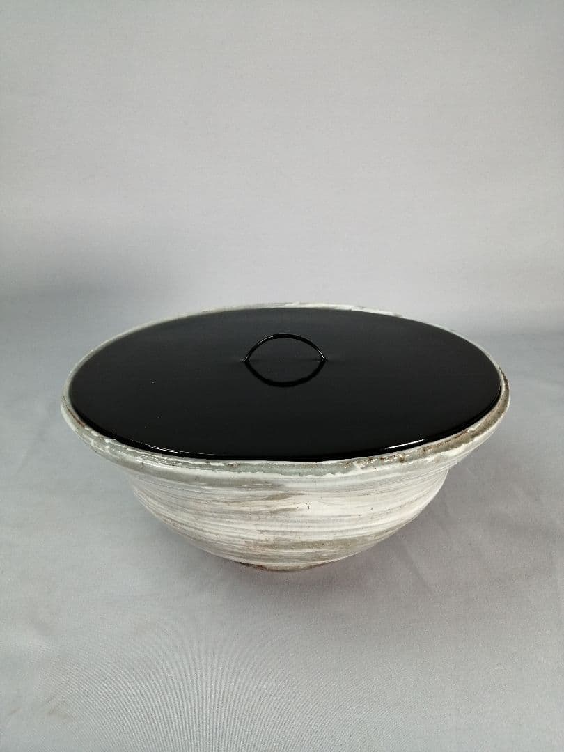 【茶道具】清水六兵衛造　刷毛目鉢　水指　水指391