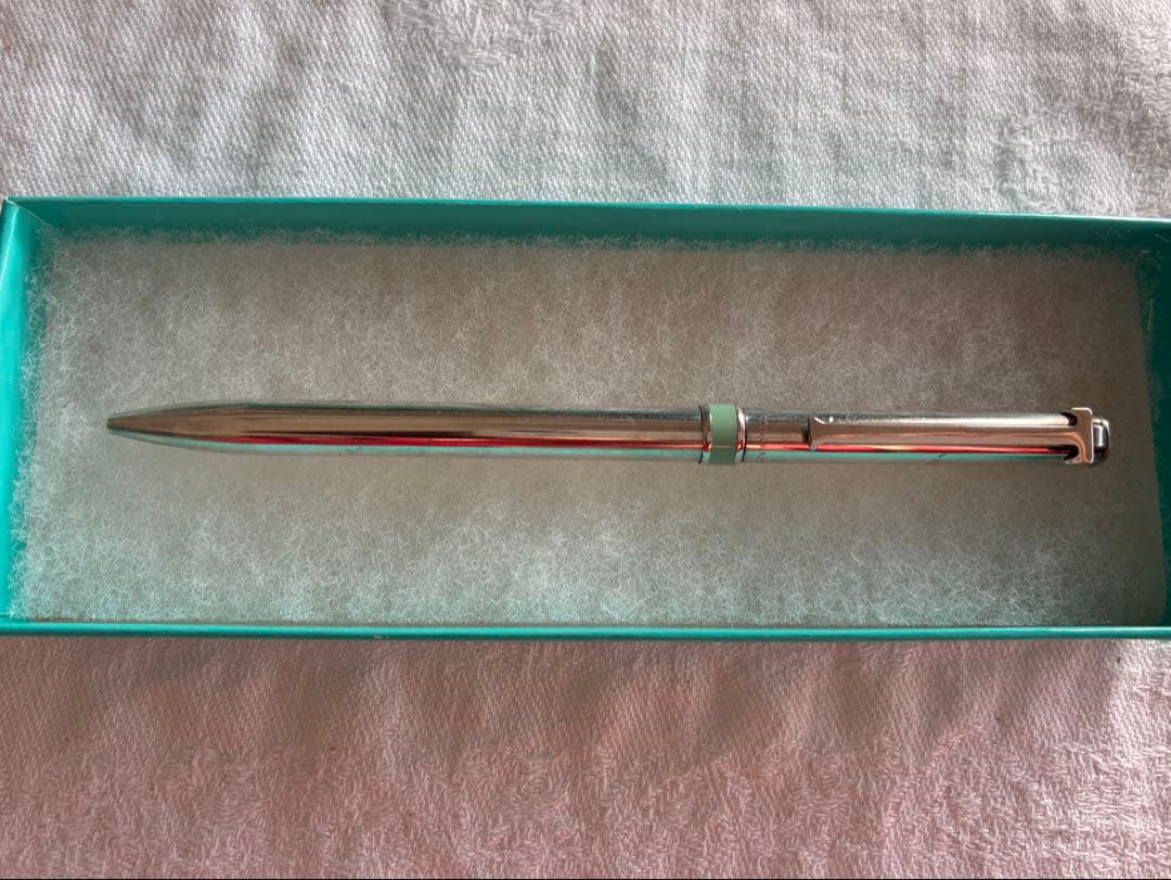 【Tiffany & Co. 】シルバーボールペン 専用ケース付き