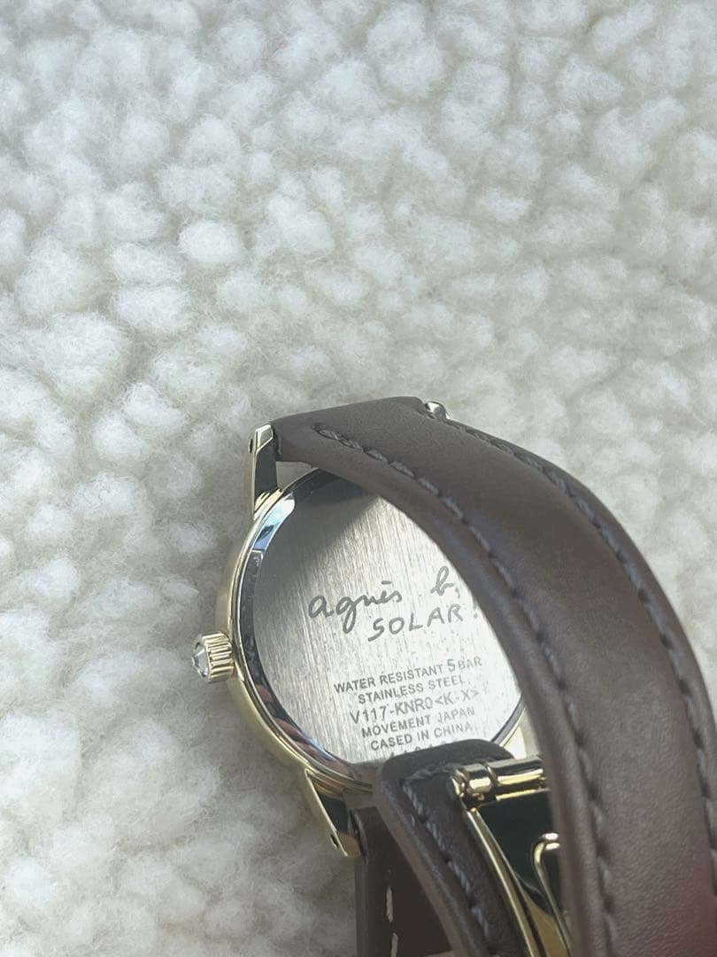動作確認済み⭐︎美品⭐︎agnis b. ソーラー腕時計