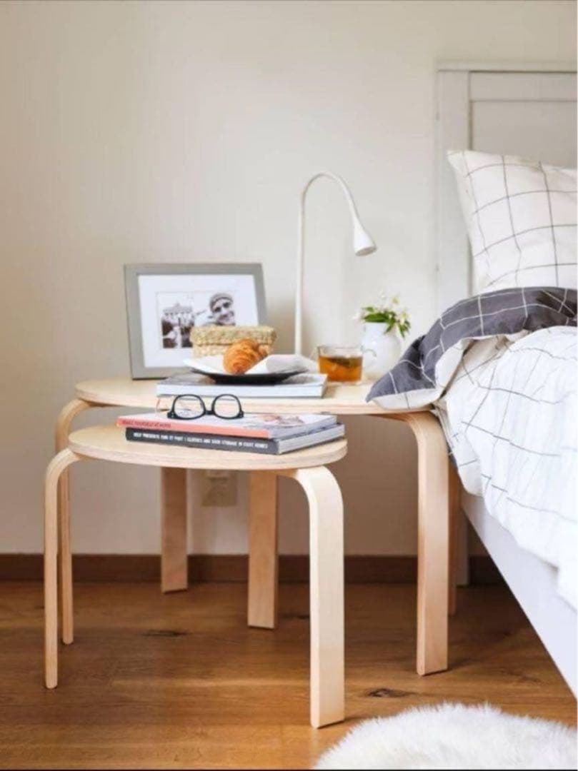 ■送料込■IKEA スヴァルスタ ネストテーブル ローテーブル机デスク 木製家具