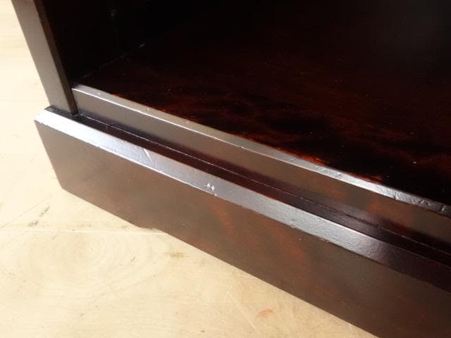 北海道民芸家具　ナイトテーブル　サイドテーブル　 再塗装済　ＵＳＥＤ