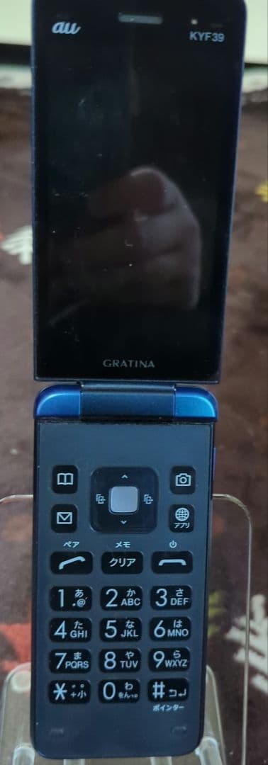 GRATINA KYF39青 携帯電話本体 箱・説明書付き
