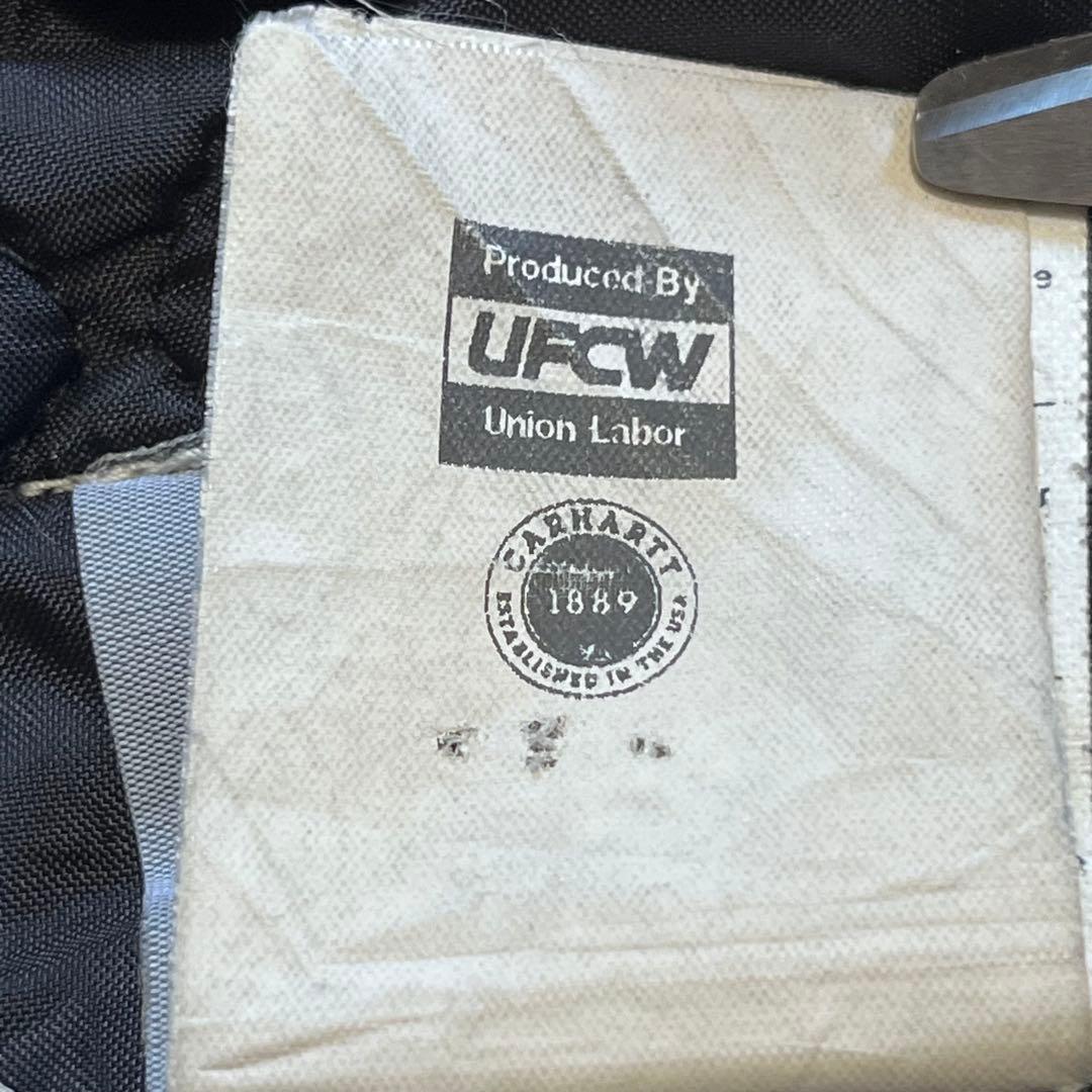 USA製Carhartt カーハート ダック ベスト ブラック オニキス 腰ゴム