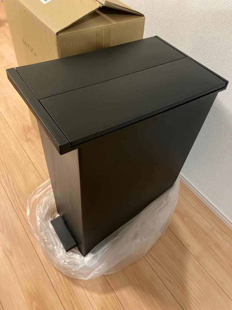 【新品未使用】KEYUCA 両開きダストボックスLLブラック 3点セット