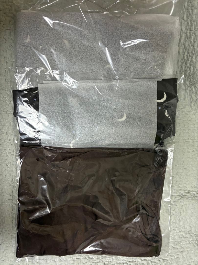 ブラトップ・レギンス・ロング袖Tシャツセット サイズ1 ブラウン エミヨガ