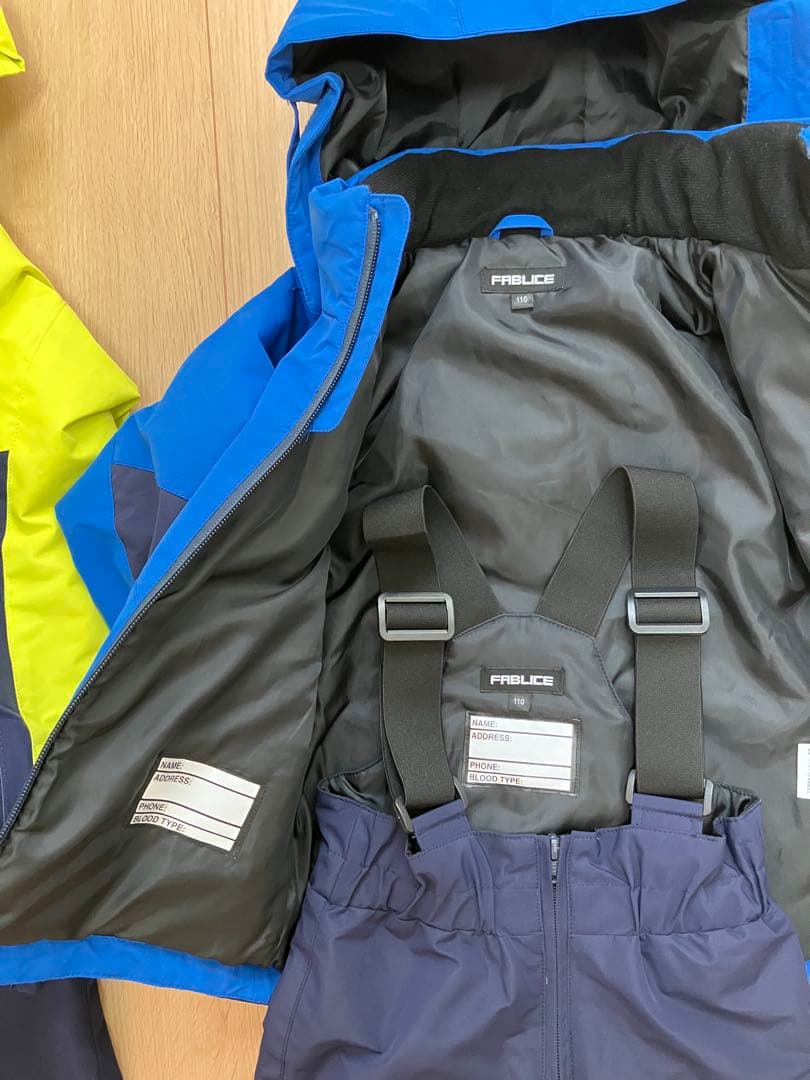 スキーウエア　130＆110 2着セット