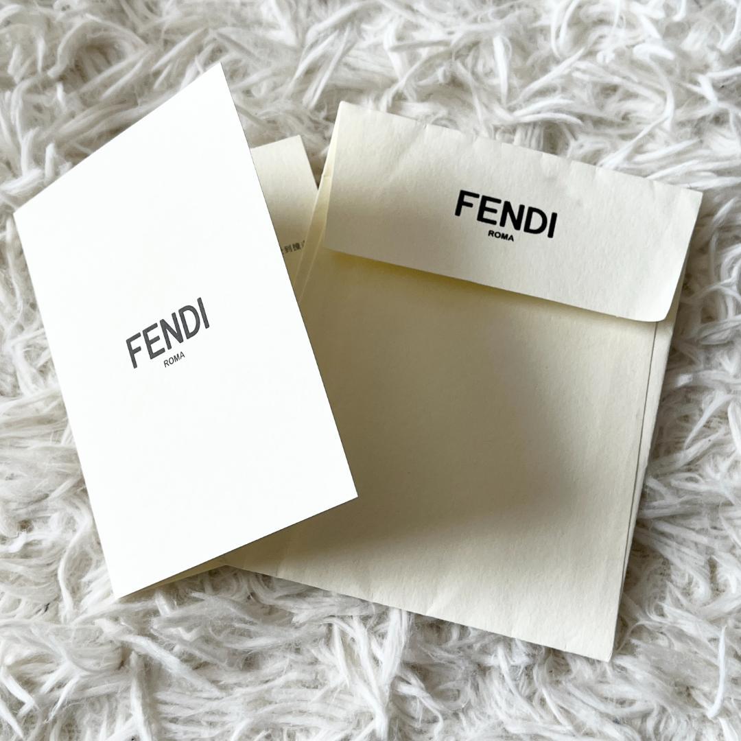 FENDI ウエストバッグ 水色 チェック柄 ショルダーバッグ ライトブルー