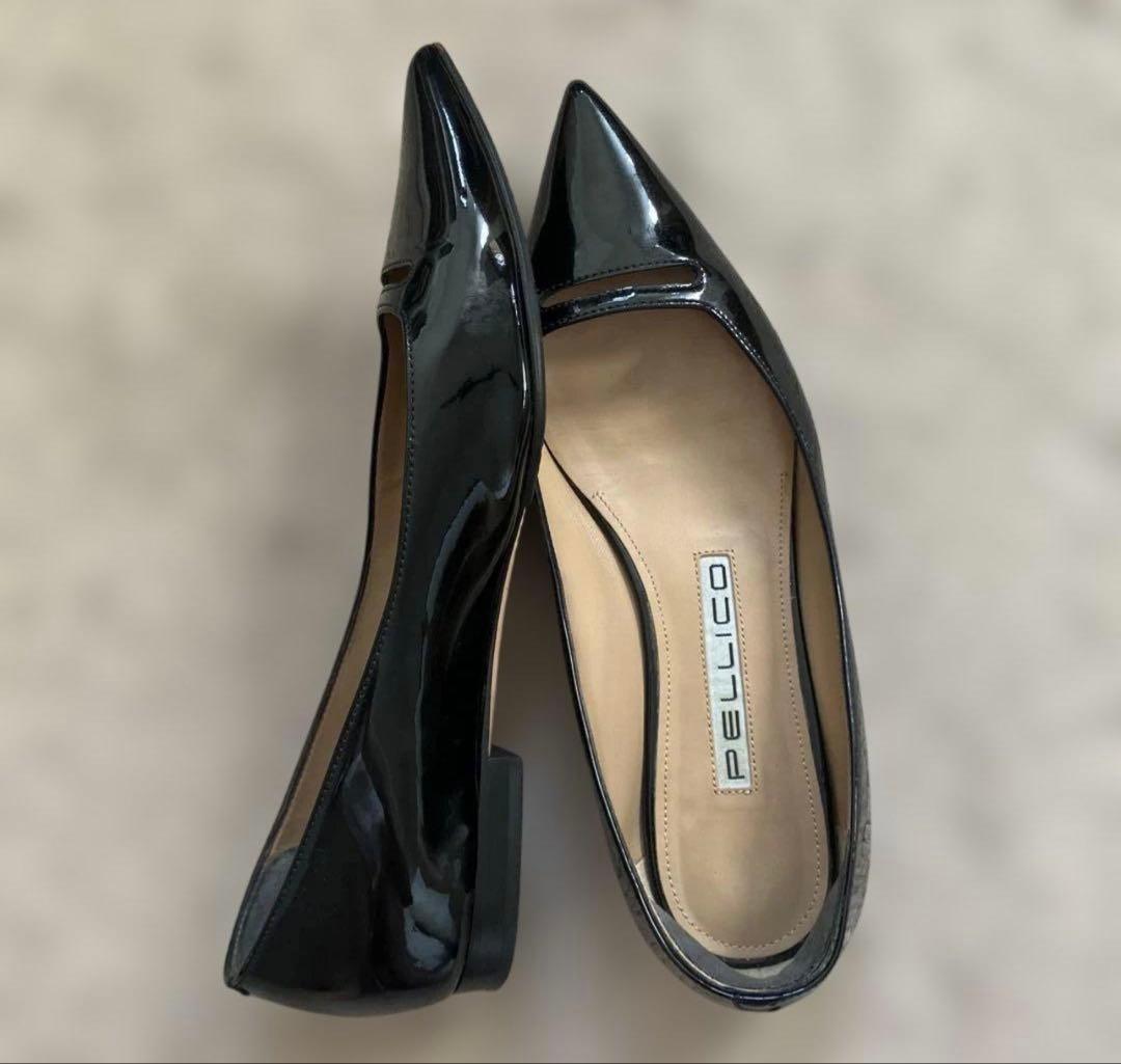 【お値下げ希望対応中】ペリーコ アネッリ エナメル黒　サイズ36