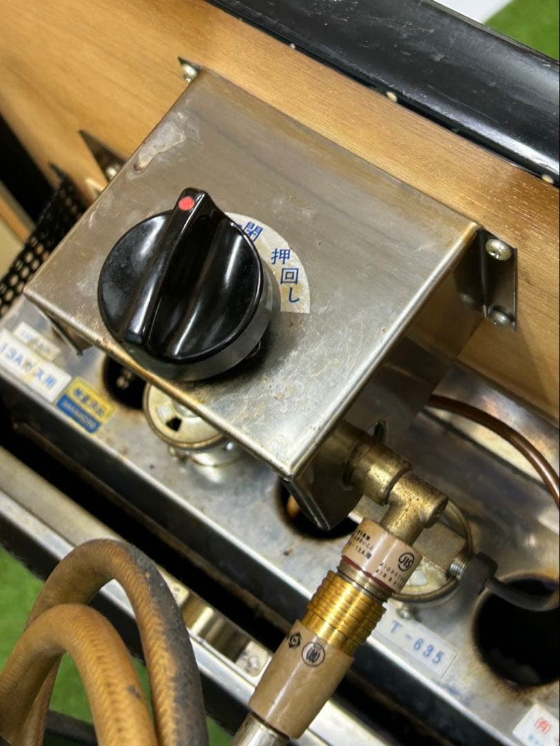 長方形　サカモト　お好み焼きテーブル　動作ok 都市ガス13A用　鉄板　厨房機器