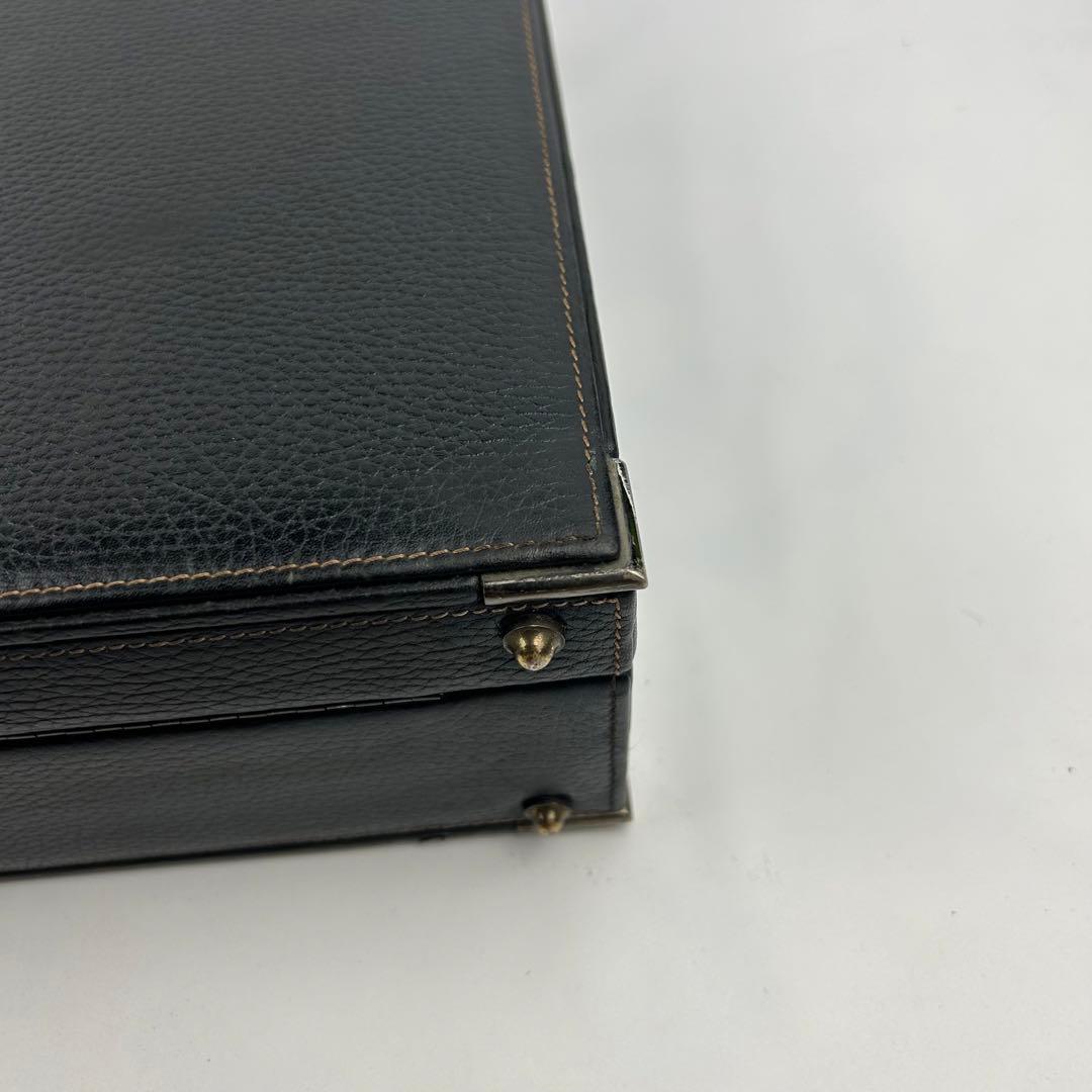 【美品】ダンヒル　アタッシュケース　ダレスバッグ　ダイヤルロック　オールレザー