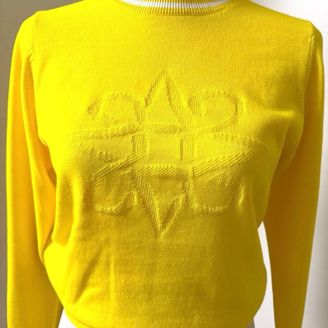 再お値下げ★St ANDREWSセントアンドリュース☆イエロークルーネックニット