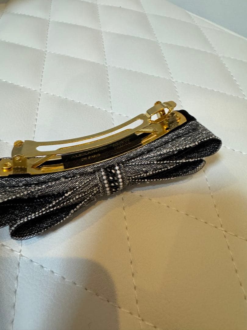 アレクサンドルドゥパリヘアバレッタ　ビジュー×レース×モノトーンデザイン