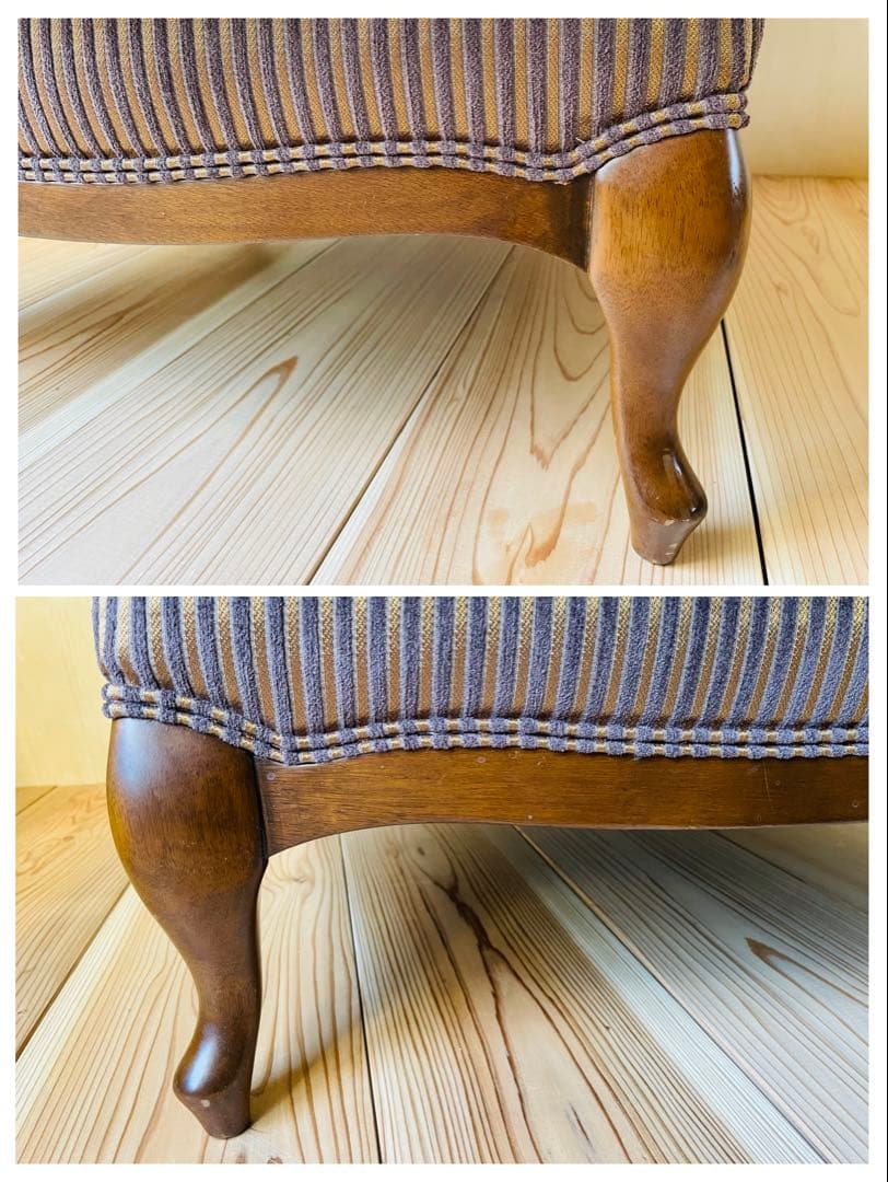 マルニ木工/マキシマム/アンドリュー/アームカバー付き/1人掛けソファ/猫脚②