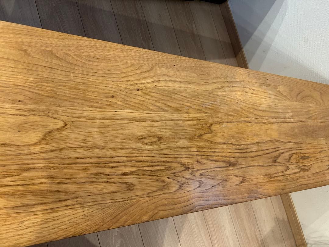 無印良品　口の字テーブルベンチ　オーク材