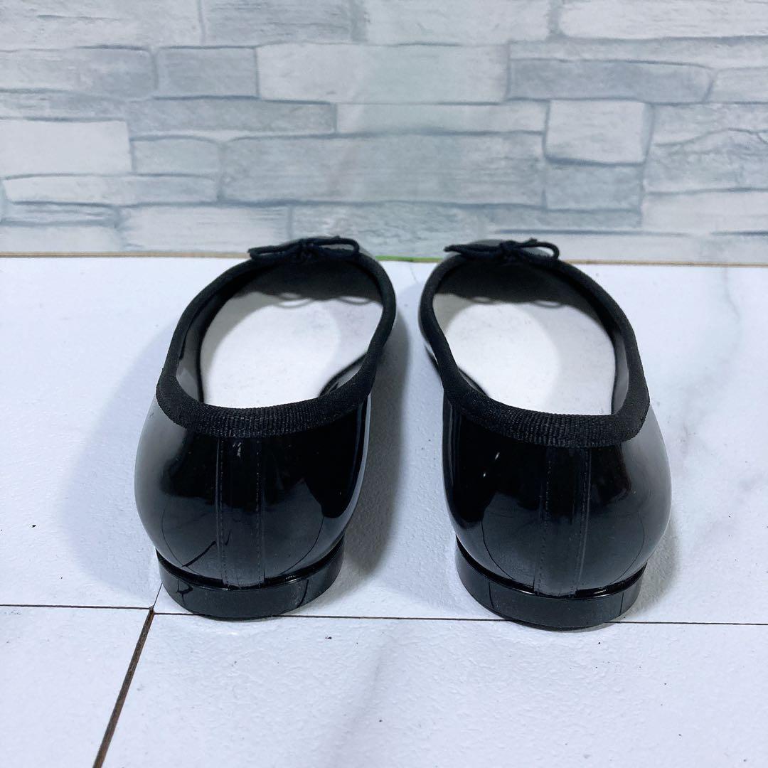 極美品 repetto レペット サンドリオン フラットシューズ 黒 38