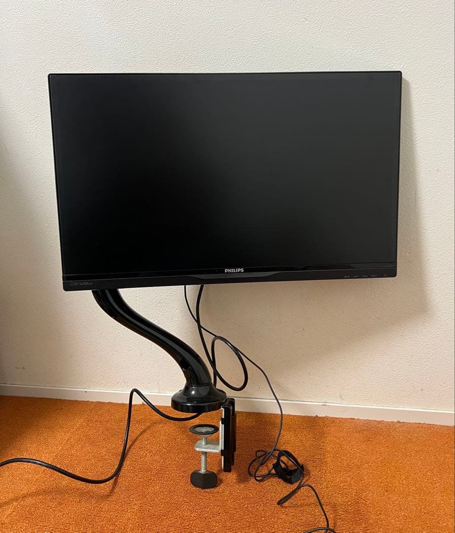 Philips モニターアーム付き SoftBlue テクノロジー搭載　モニター
