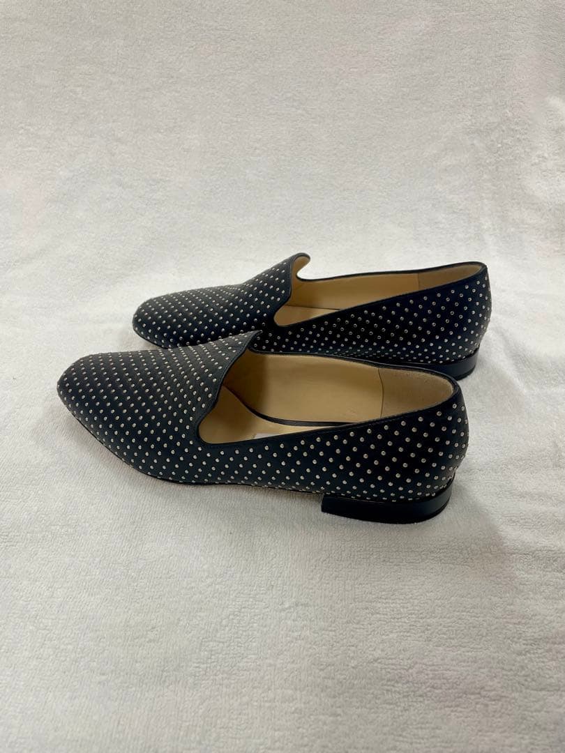 み*に様 Jimmy Choo スタッズ付き パンプス ローヒール 37 1/2