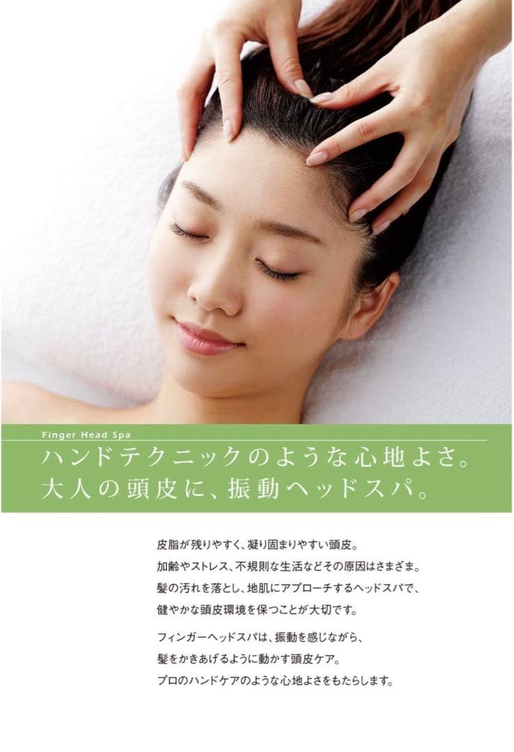 美しいフィンガーヘッドスパ振動電動ャー 顔首用