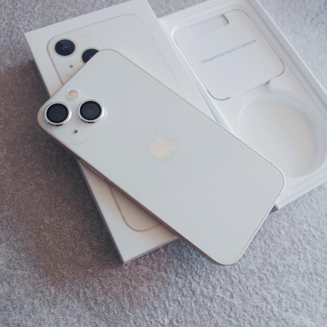 iPhone 13mini 128GB 本体 スターライト バッテリー83%