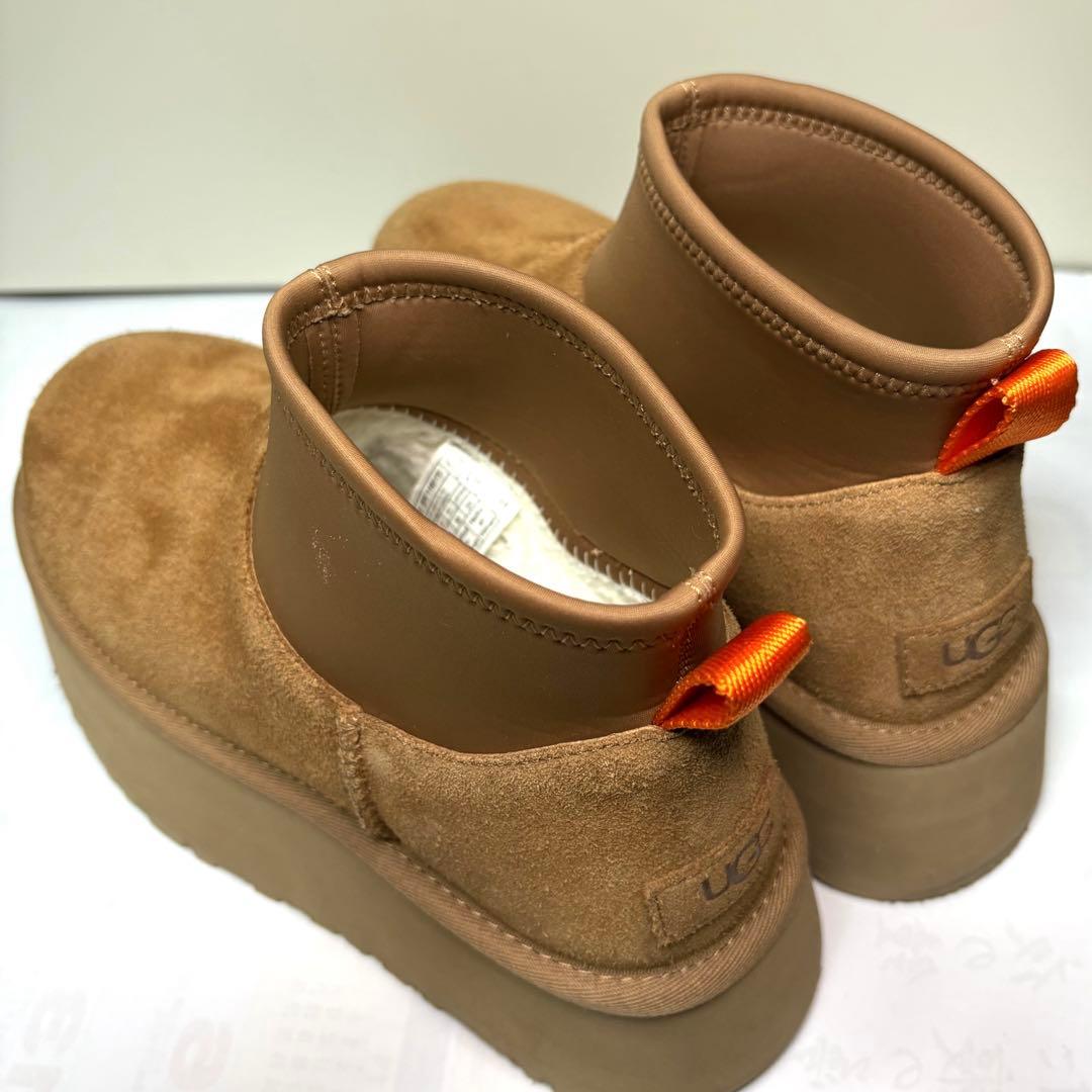 【美品】UGG ✮厚底　ミニディッパー　プラットフォーム　ムートンブーツ　24