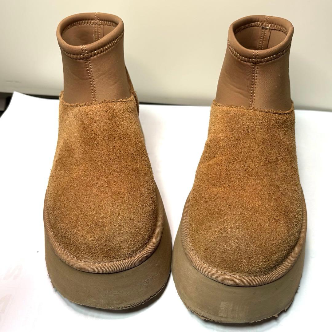 【美品】UGG ✮厚底　ミニディッパー　プラットフォーム　ムートンブーツ　24