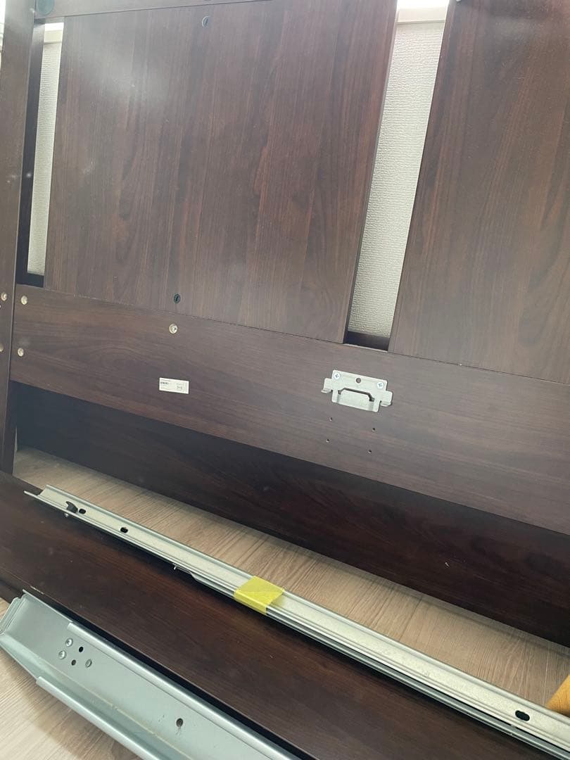 【値下げ中】IKEA ダブルベッドフレーム すのこ、ミッドビームつき