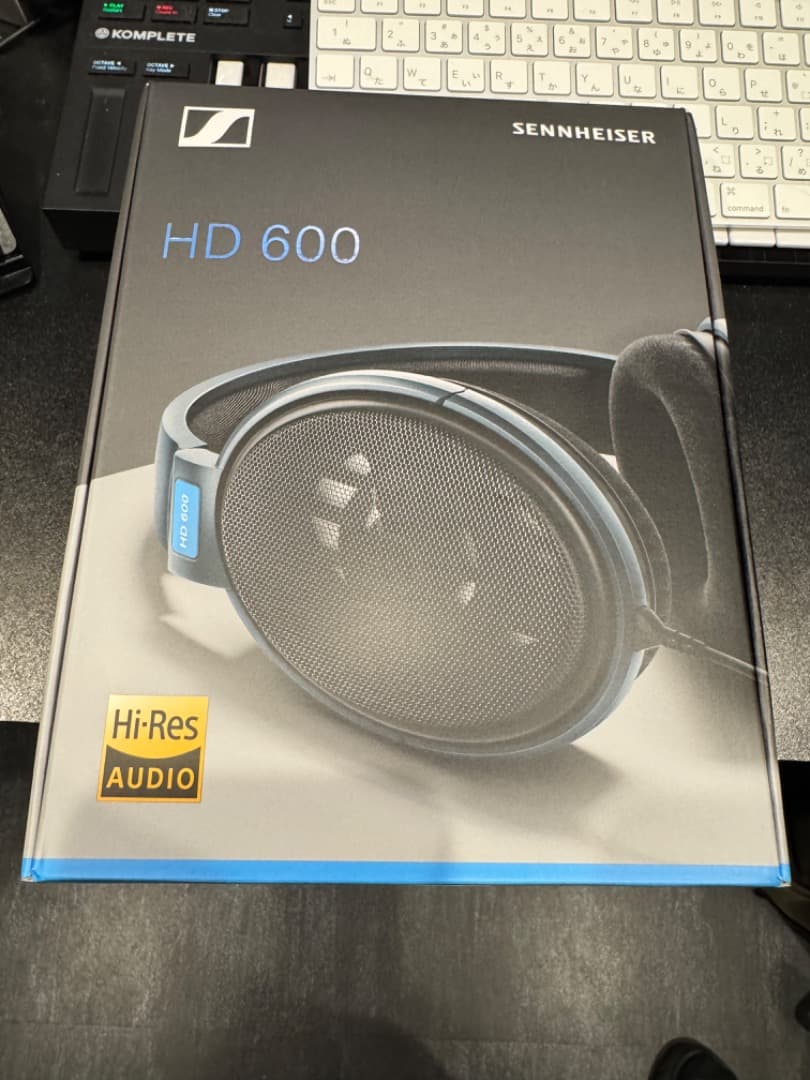 ゼンハイザー HD600（新古品）ケース付き、ケーブル２本付き