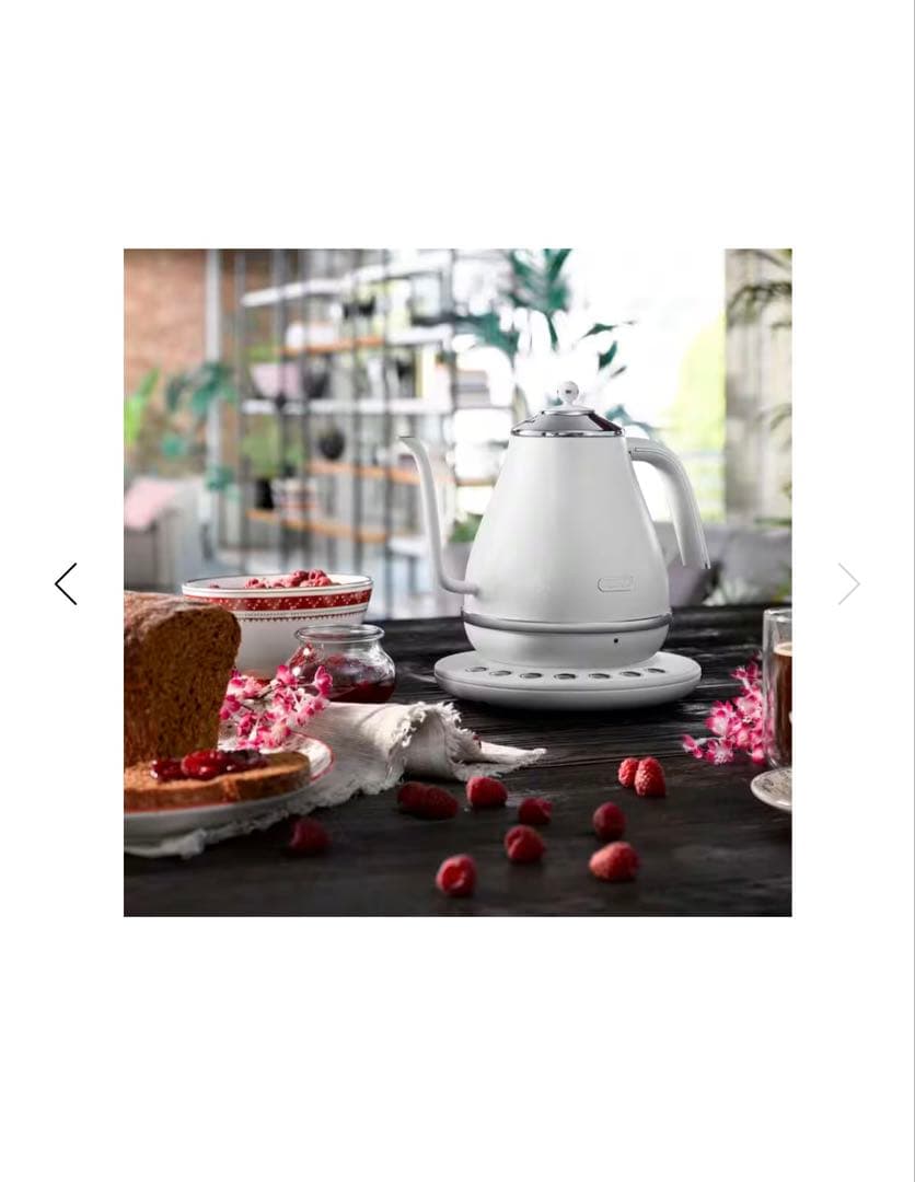 ⭐︎美品⭐︎ デロンギ 電気ケトル アイコナ KBOE1230J-W温度調整機能付き