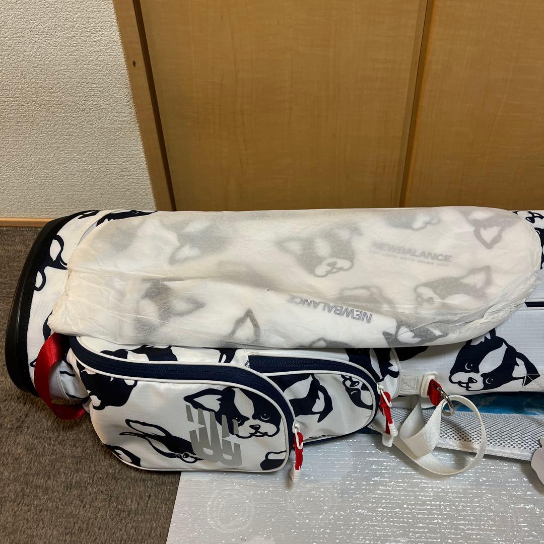 おまけ付き　New Balance ゴルフキャディバッグ ボストンテリア