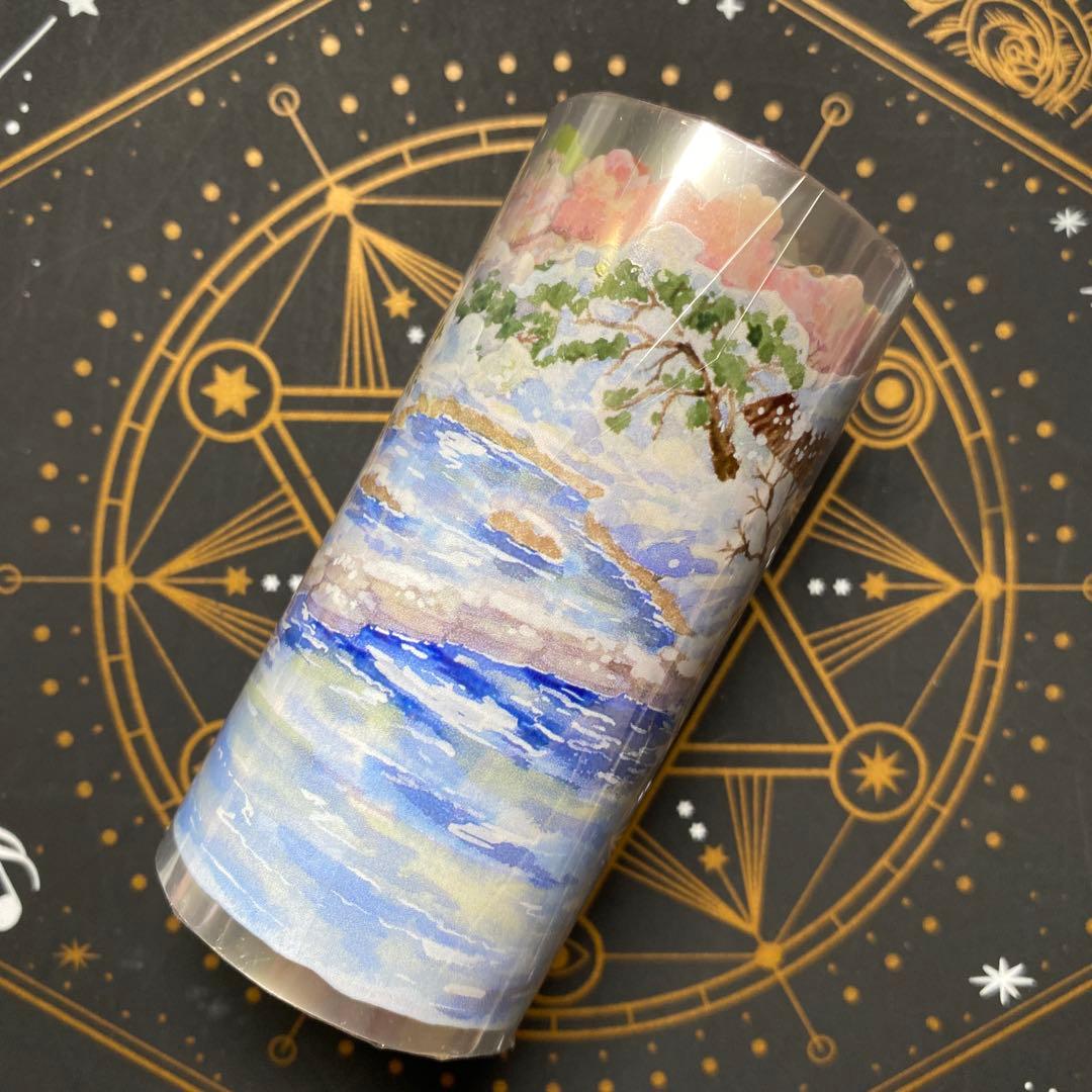 【9498】海外　5m巻　PETマスキングテープ　四季　温泉　背景系