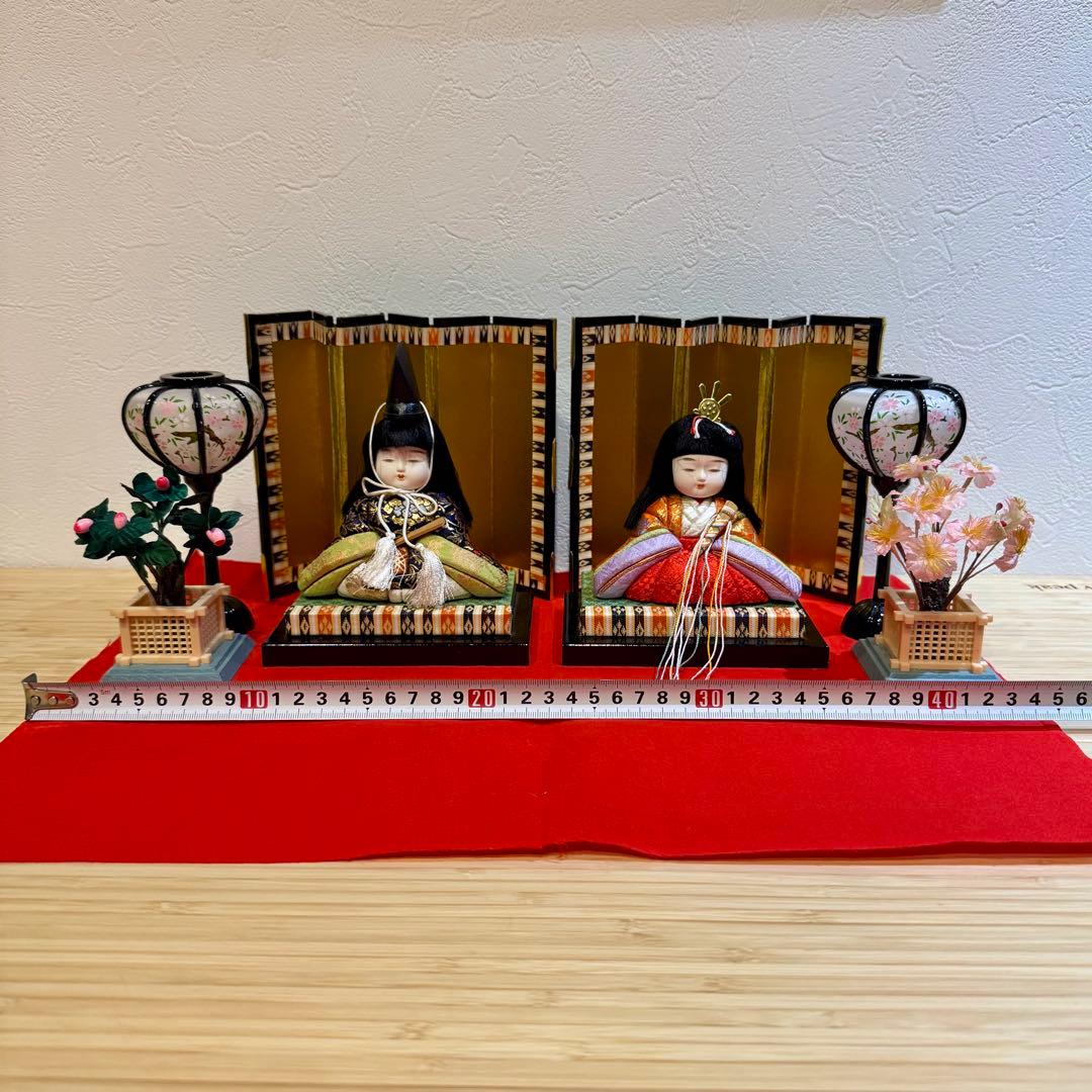 【送料無料】木目込人形 ひな人形 親王飾 嵯峨