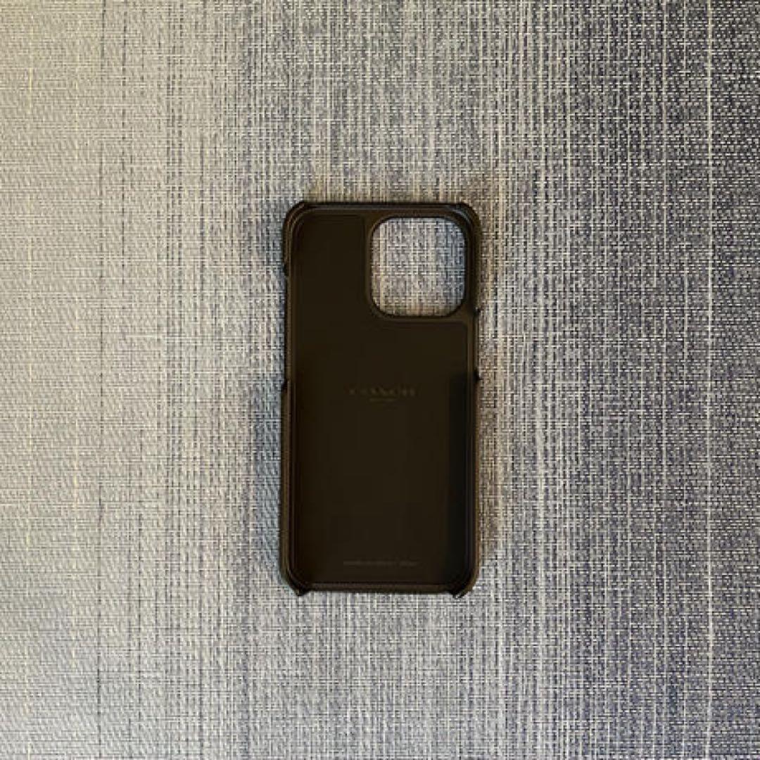 COACH iPhone13pro対応 ケース C8023 GRAPHITE