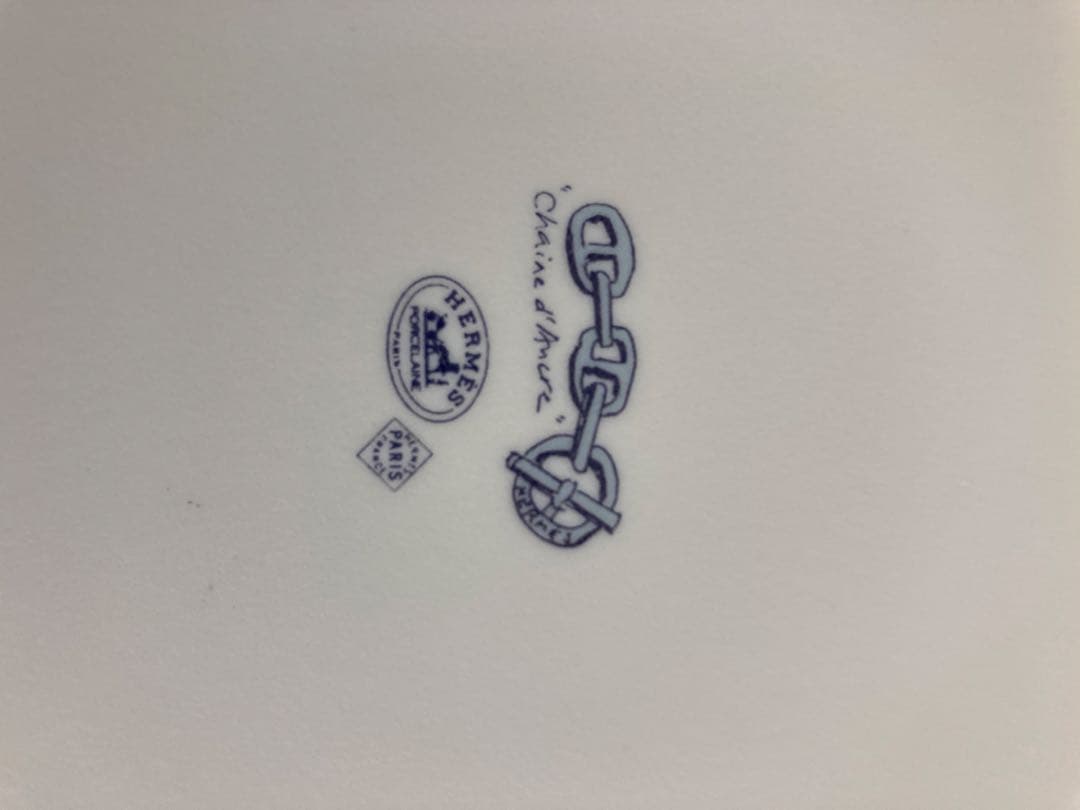 HERMES エルメス シェーヌダンクル スクエア ミニ プレート　箱付