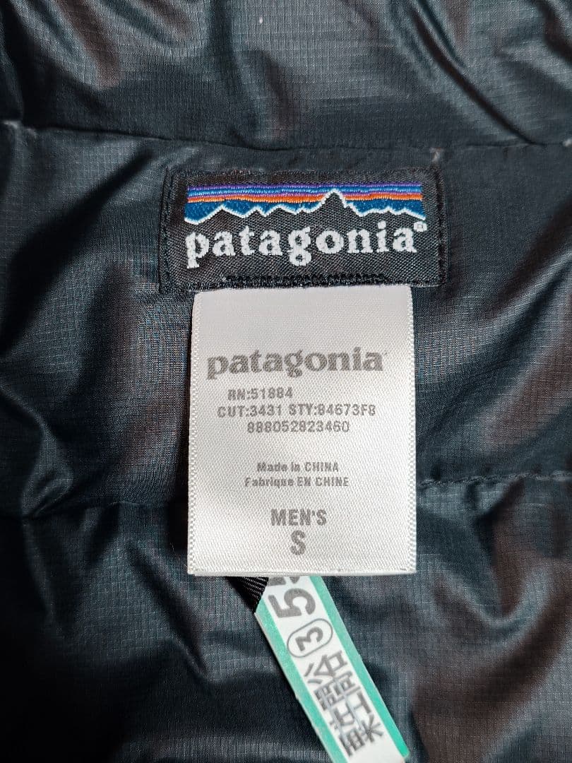 patagonia ダウンセーター BLACK mens Sサイズ