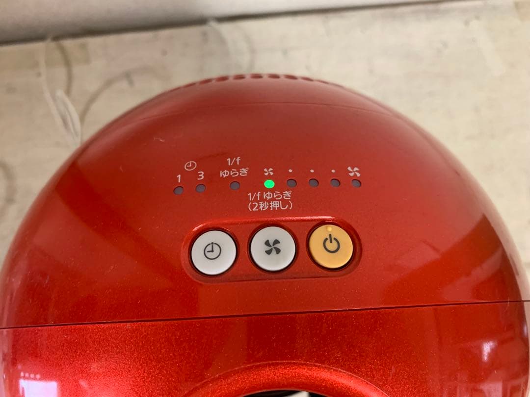 G0713-09★Panasonic F-BM25T レッド 扇風機2016年製