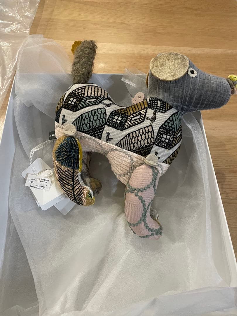 ミナペルホネン×クリスマス　犬のぬいぐるみ