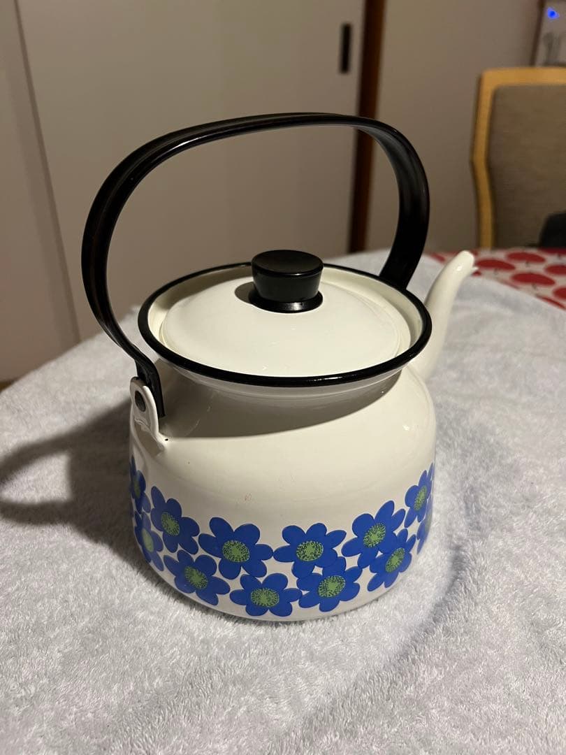 北欧　レア！フィネル　アラビア　sinivuokko 青い花　ケトル