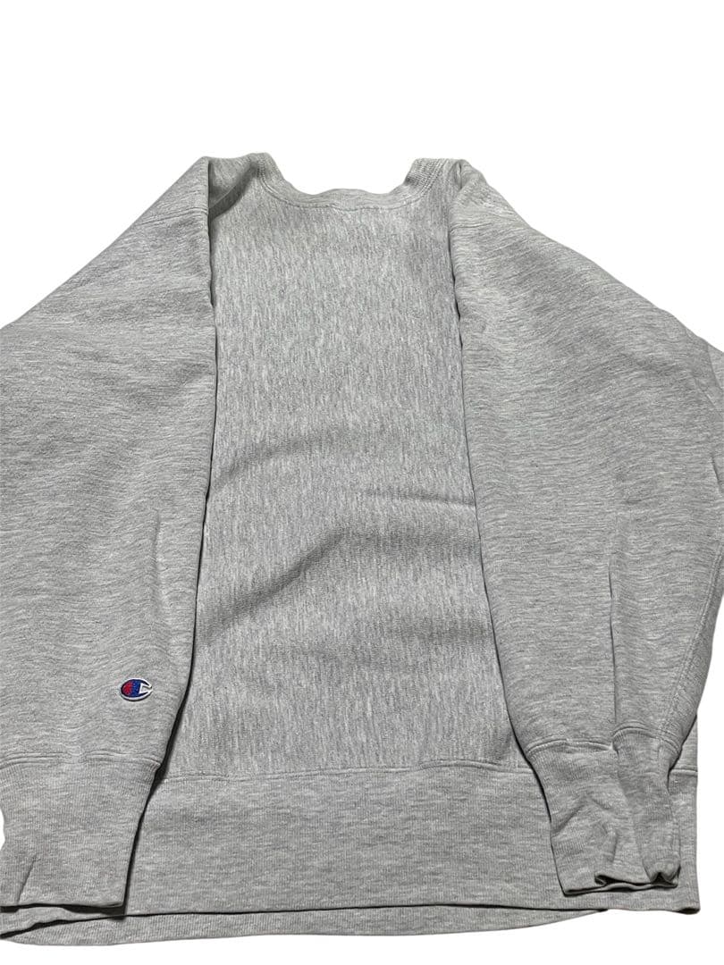 90s USA製 チャンピオン リバースウィーブ 刺繍ロゴ グレー スウェット