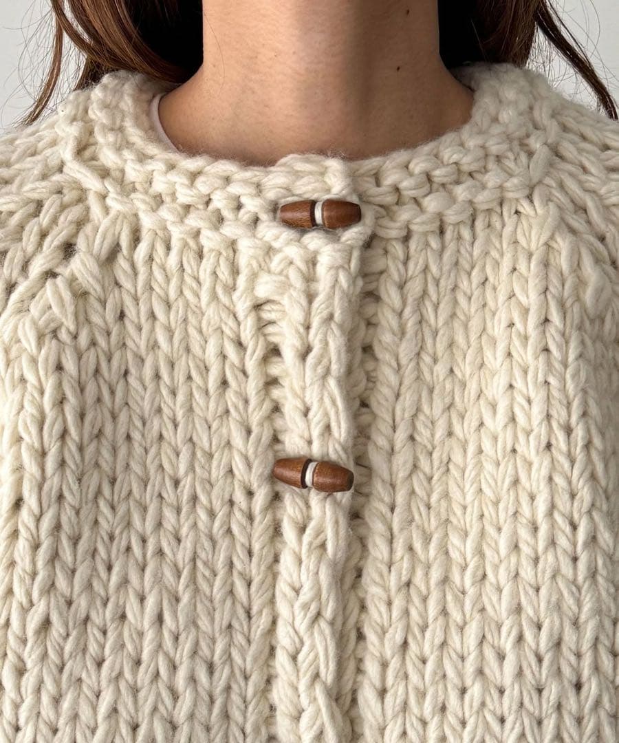 Elmar ウール混ローゲージカーディガン　CANALJEAN