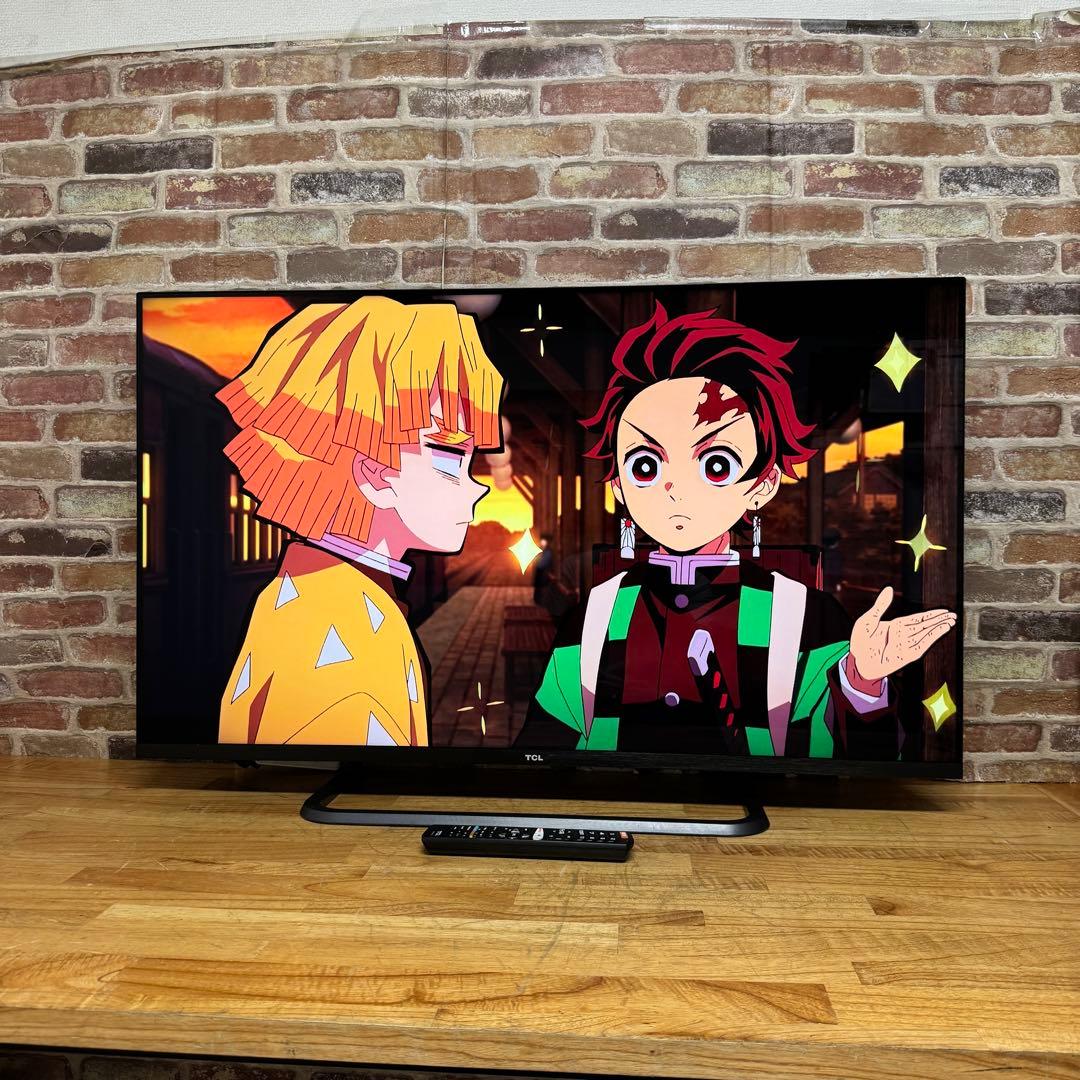 TCL 50V型 4K 液晶テレビ スマートテレビ 50P8S 動画配信アプリ○