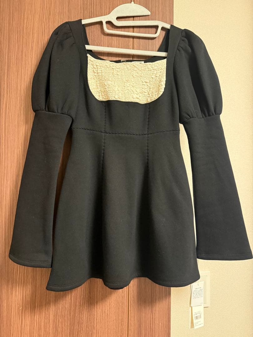 【新品未使用タグ付】 リリーブラウン ロココ調スウェットミニワンピース