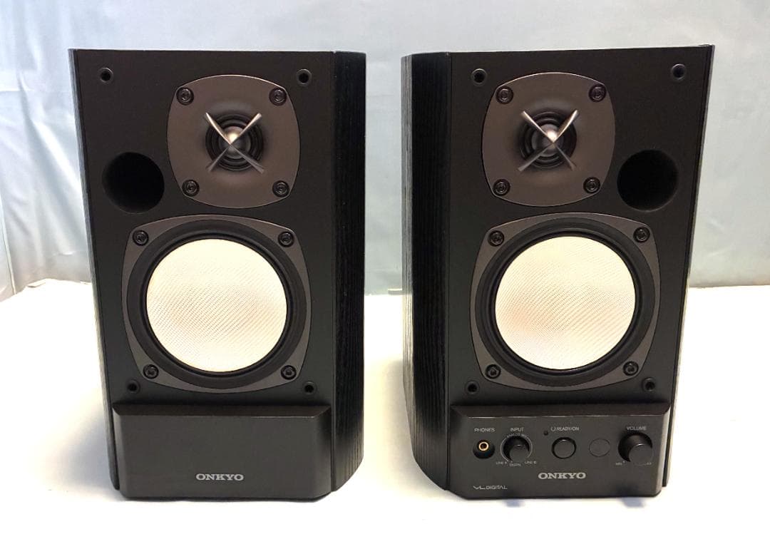 【動作OK 】パワード(アンプ内蔵)スピーカー　ONKYO　GX-500HD　④