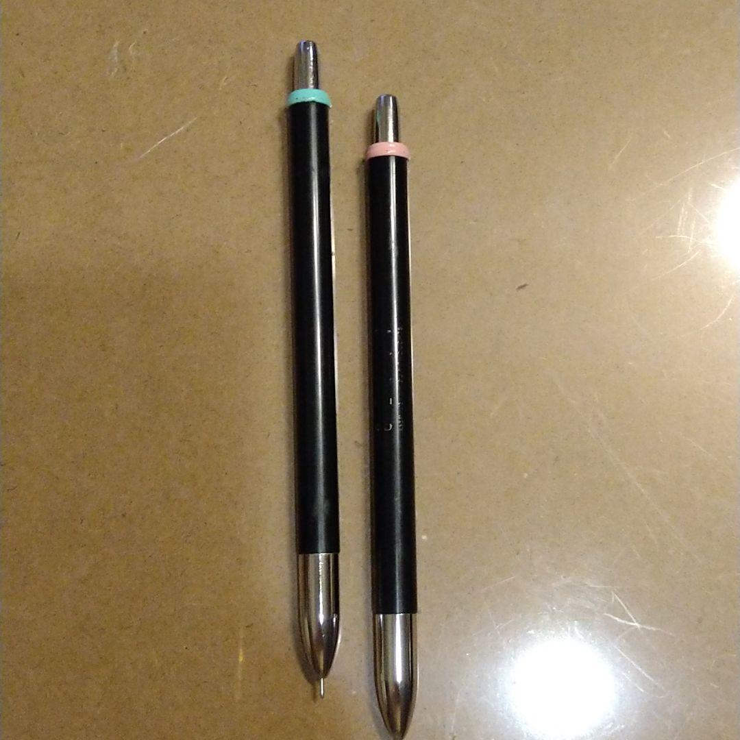 【レア物】★昭和のシャーペン★　40年前頃の物　グリーン、ピンクペア2本セット