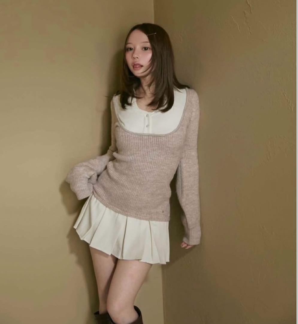(*)様 ANDMARY Demi layered mini dress