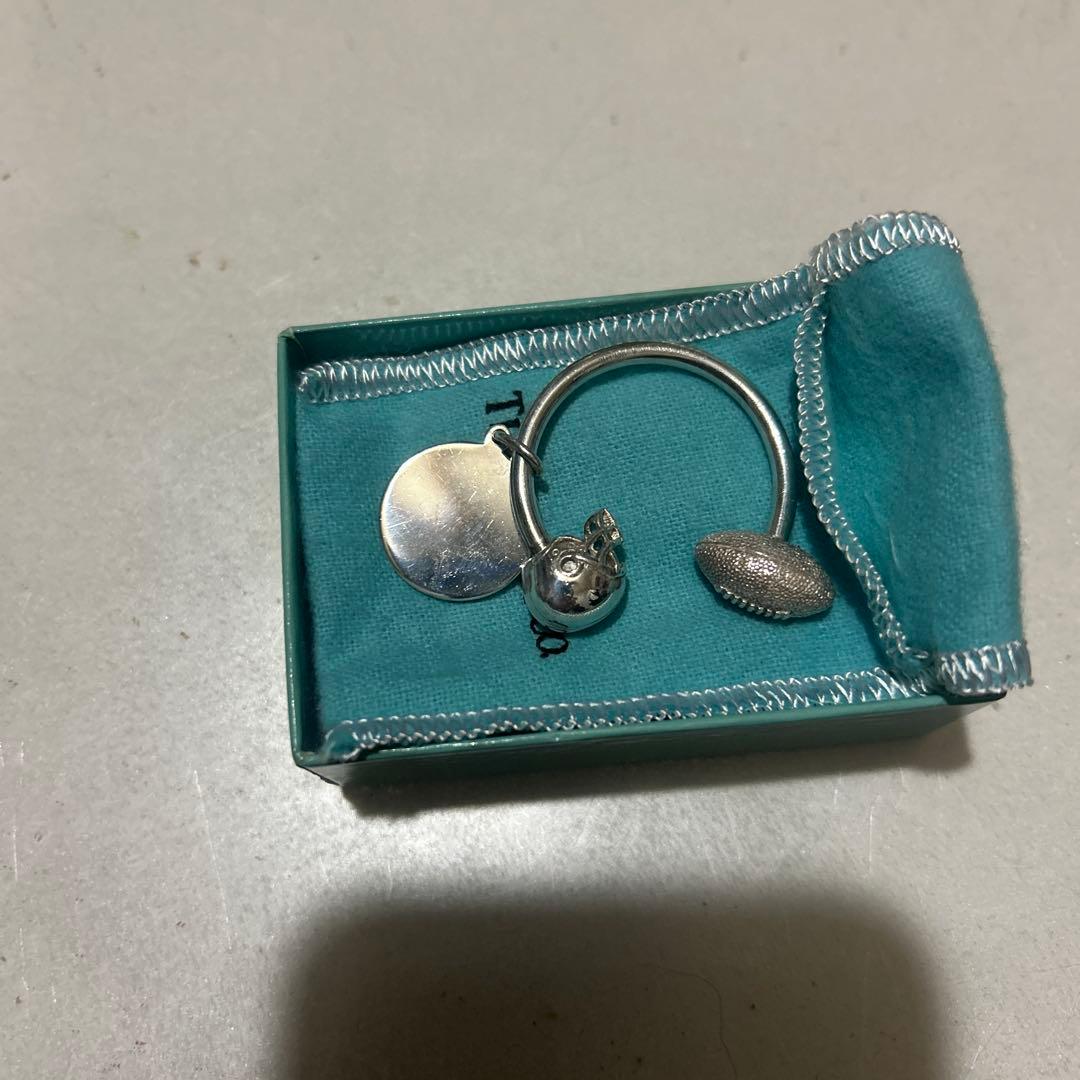 TIFFANY&CO ティファニーSV925 アメフトキーホルダー
