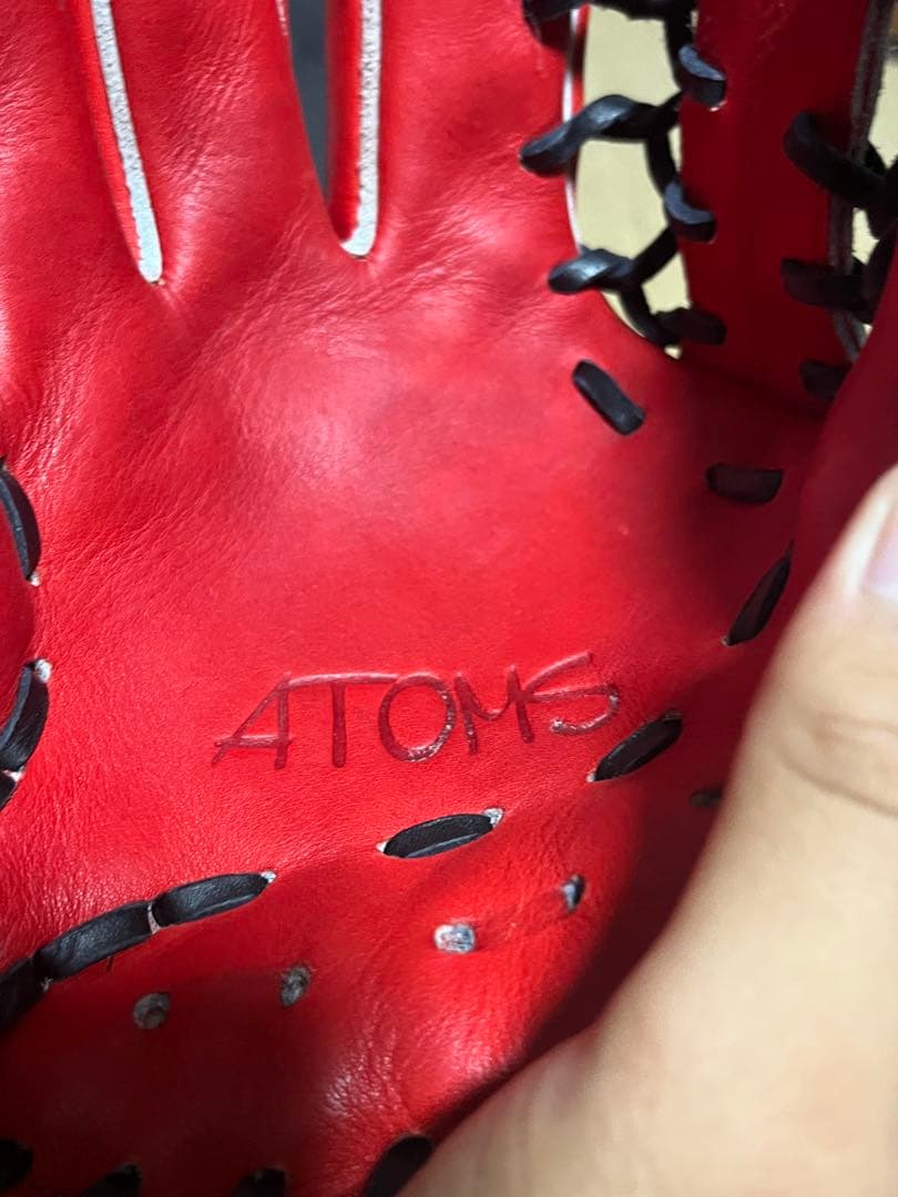 ATOMS 左投げ硬式外野用グローブ
