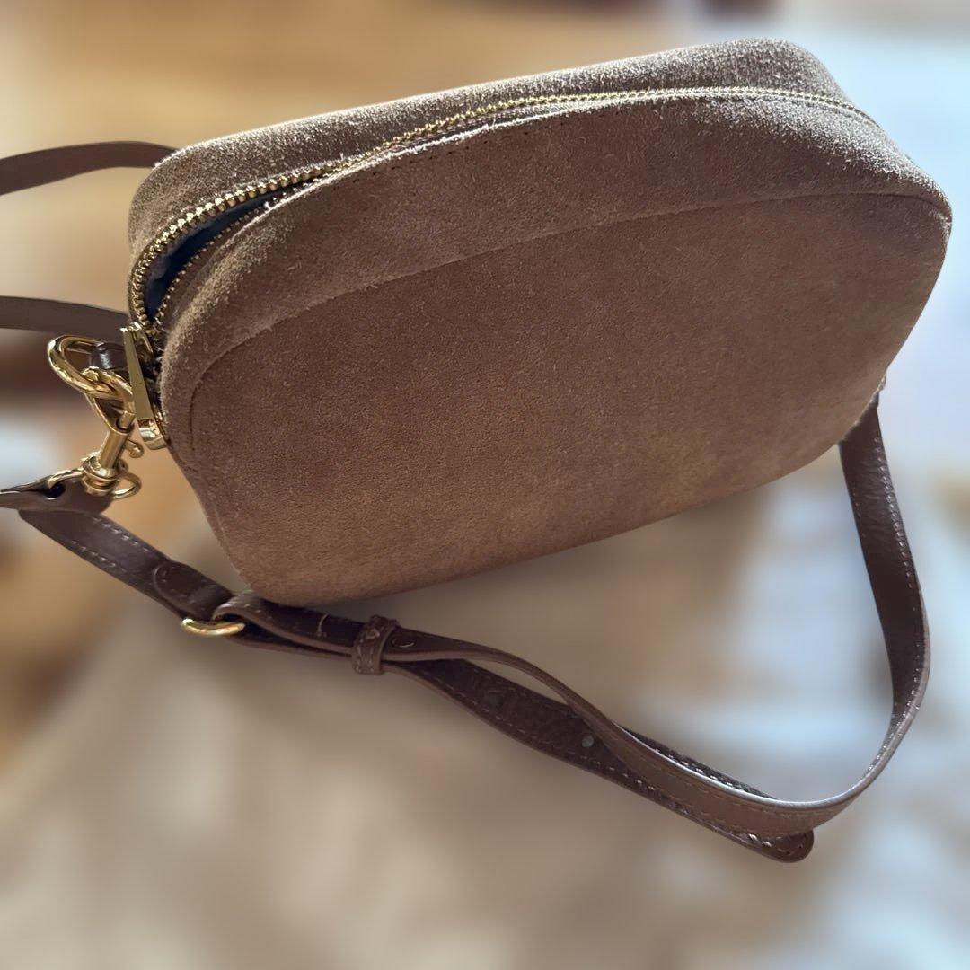 UGG ベージュ スエード ショルダーバッグ